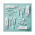 Fieldware Cutlery, Mediumweight Spork, Plastic, White, 1,000/Carton (YFWQWCH)