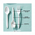 Fieldware Cutlery, Mediumweight Spork, Plastic, White, 1,000/Carton (YFWQWCH)
