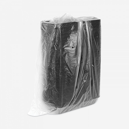 SmartLock Foam Hinged Lid Container, Sandwich, 5.8 x 5.8 x 3.3, Black, 504/Carton (YHLB06000000)