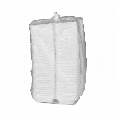SmartLock Foam Hinged Lid Container, Medium, 8.8 x 5.5 x 3, White, 220/Carton (YHLW01880000)