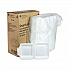 SmartLock Foam Hinged Lid Container, Medium, 8 x 8 x 3, White, 150/Carton (YHLW08010000)