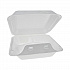 SmartLock Foam Hinged Lid Container, Medium, 3 Compartments, 8 x 8.5 x 3, White, 150/Carton (YHLW08030000)