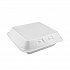 SmartLock Foam Hinged Lid Container, Large, 3 Compartments, 9 x 9.25 x 3.25, White, 150/Carton (YHLW09030000)