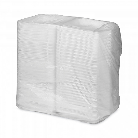 SmartLock Foam Hinged Lid Container, X-Large, 3 Compartments, 9.5 x 10.5 x 3.3, White, 250/Carton (YHLW10030000)