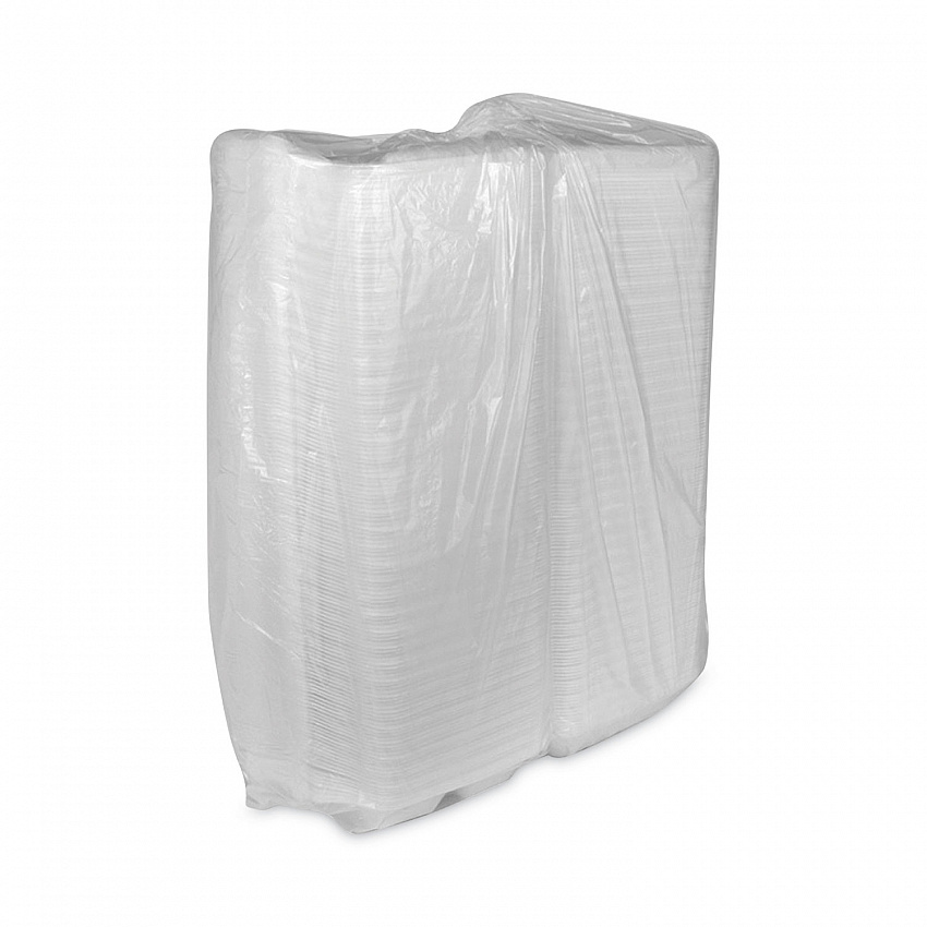 SmartLock Vented Foam Hinged Lid Container, 3 Compartments, 9 x 9.3 x 3.3, White, 150/Carton (YHLWV9030000)