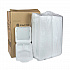 SmartLock Vented Foam Hinged Lid Container, 3 Compartments, 9 x 9.3 x 3.3, White, 150/Carton (YHLWV9030000)