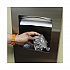 Komodo Urinal Mat, Shield-Shaped, Gray Smooth Surface, 18
