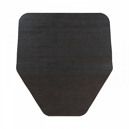 Komodo Urinal Mat, Shield-Shaped, Gray Smooth Surface, 18