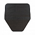 Komodo Urinal Mat, Shield-Shaped, Gray Smooth Surface, 18