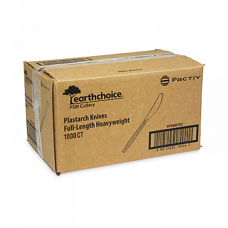 EarthChoice PSM Cutlery, Heavyweight Knife, Plastic, Tan, 1,000/Carton (YPSMKTEC)