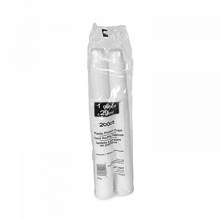 Plastic Portion Cup, 1 oz, Translucent, 200/Sleeve, 25 Sleeves/Carton (YS100)