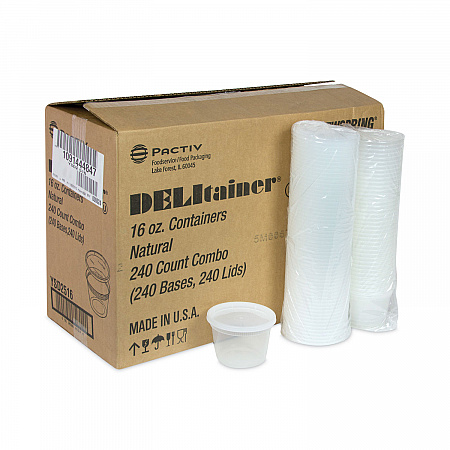Newspring DELItainer Microwavable Container, 16 oz, 4.7