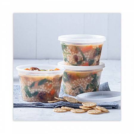 Newspring DELItainer Microwavable Container, 16 oz, 4.7