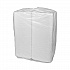 Vented Foam Hinged Lid Container, Dual Tab Lock Economy, 9.1 x 9 x 3.3, White, 150/Carton (YTD19901ECON)