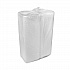 Vented Foam Hinged Lid Container, Dual Tab Lock, 8.4 x 8 x 3, White, 150/Carton (YTD188010000)