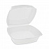 Foam Hinged Lid Container, Single Tab Lock, 6 x 6 x 3, White, 500/Carton (YTH100800000)
