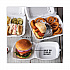 Foam Hinged Lid Container, Single Tab Lock, 6 x 6 x 3, White, 500/Carton (YTH100800000)