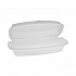 Foam Hinged Lid Container, Single Tab Lock Hot Dog, 7.25
