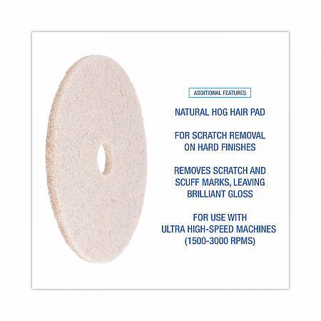 Natural Hog Hair Burnishing Floor Pads, 20