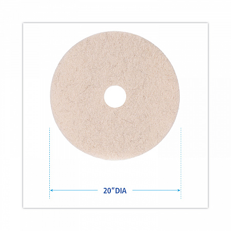 Natural Hog Hair Burnishing Floor Pads, 20