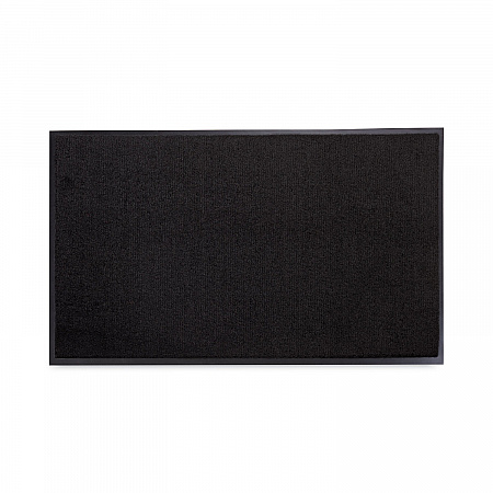 Rely-On Olefin Indoor Wiper Mat, Rectangular, Black Cut Pile Surface, 48
