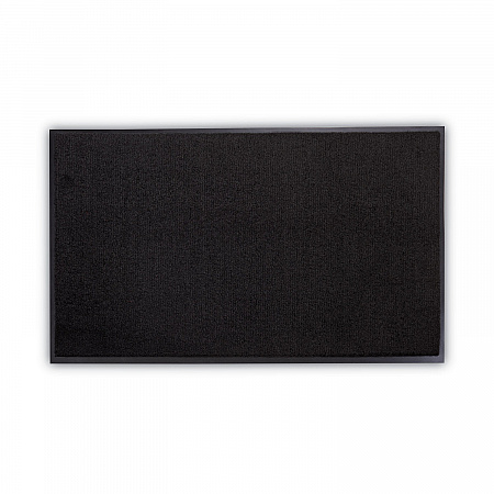 Rely-On Olefin Indoor Wiper Mat, Rectangular, Black Cut Pile Surface, 36