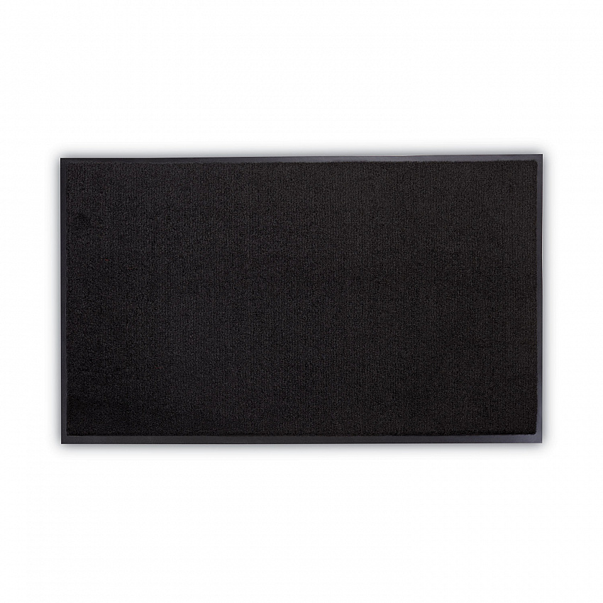 Rely-On Olefin Indoor Wiper Mat, Rectangular, Black Cut Pile Surface, 36" x 60" (GS0035BK)