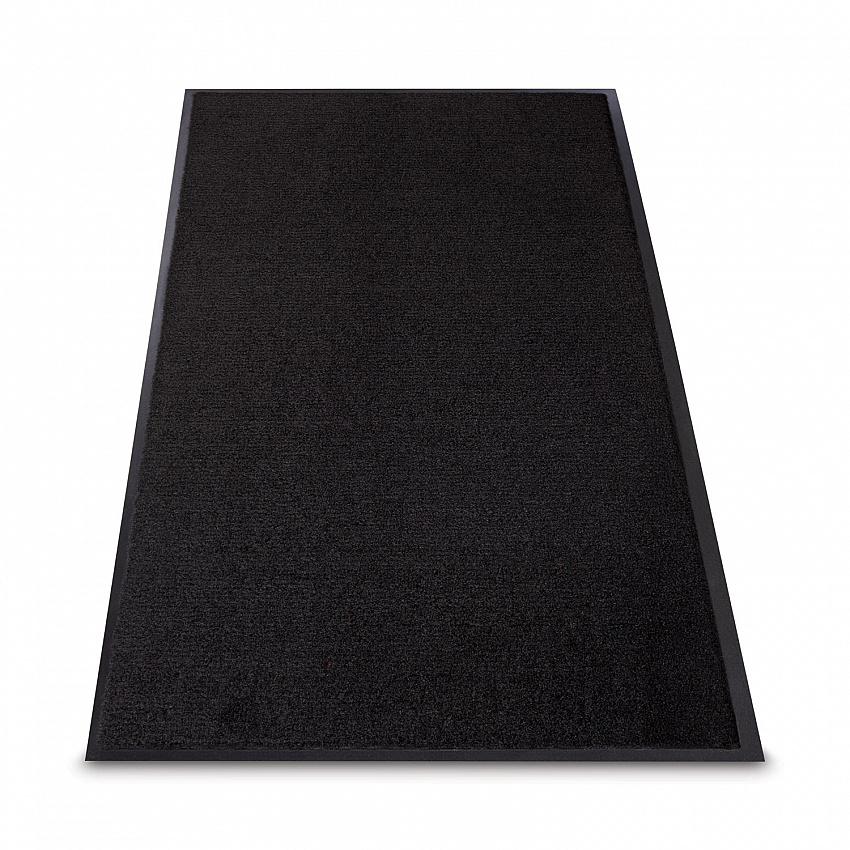 Rely-On Olefin Indoor Wiper Mat, Rectangular, Black Cut Pile Surface, 36" x 60" (GS0035BK)