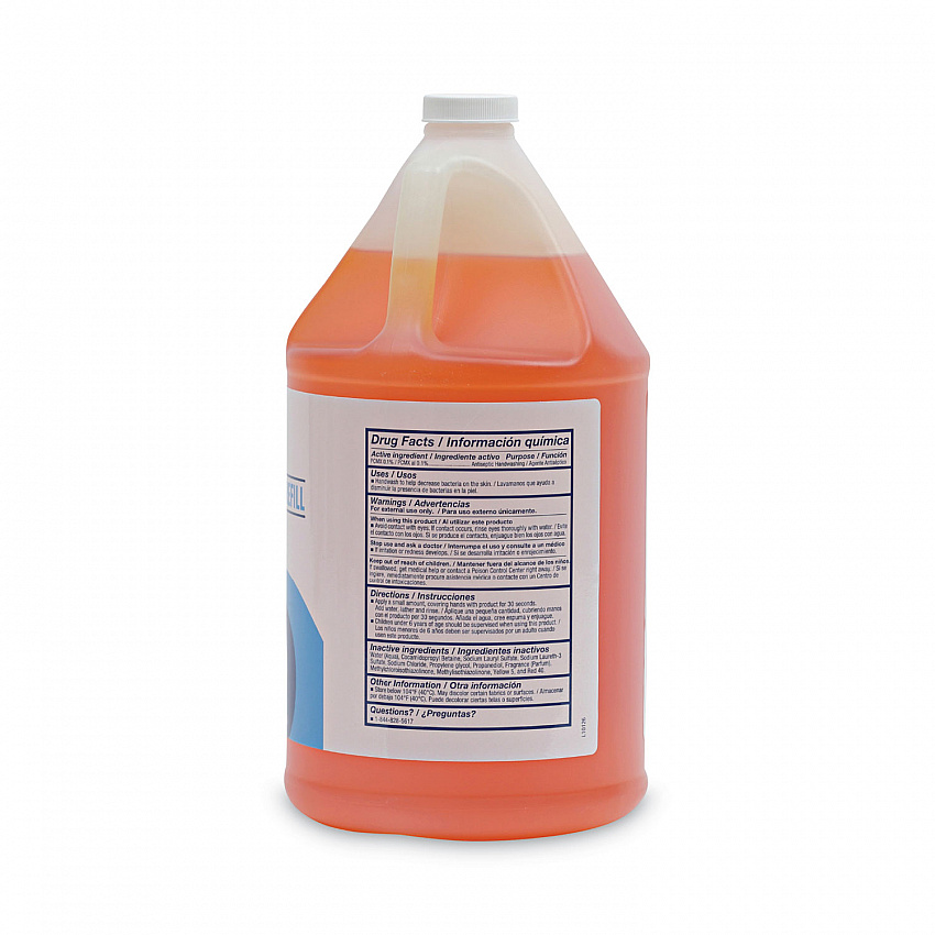 Antibacterial Liquid Soap Refill, Clean Scent, 1 gal Bottle, 4/Carton (430CT)