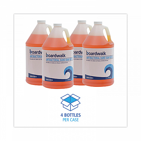 Antibacterial Liquid Soap Refill, Clean Scent, 1 gal Bottle, 4/Carton (430CT)