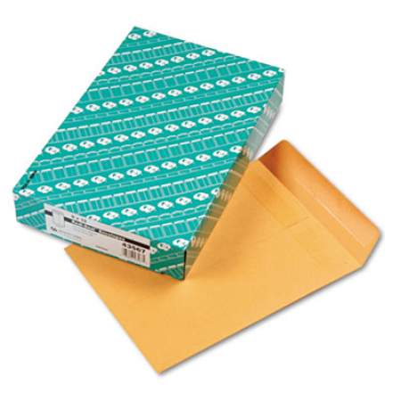 Quality Park Redi-Seal Catalog Envelope, #10 1/2, Cheese Blade Flap, Redi-Seal Closure, 9 x 12, Brown Kraft, 100/Box (43567)