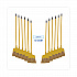 Poly Bristle Angler Broom, 53