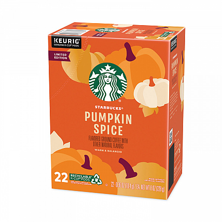 Pumpkin Spice Coffee, K-Cups, 22/Box, 4 Boxes/Carton (12412028CT)