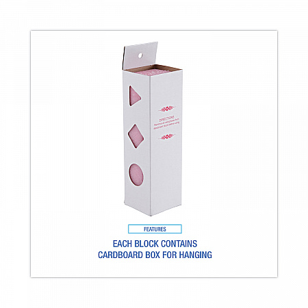 Deodorizing Para Wall Blocks, 24 oz, Pink, Cherry, 6/Box (W24)
