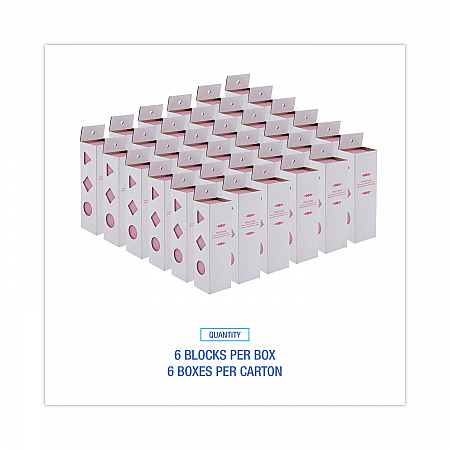 Deodorizing Para Wall Blocks, 24 oz, Pink, Cherry, 6/Box (W24)
