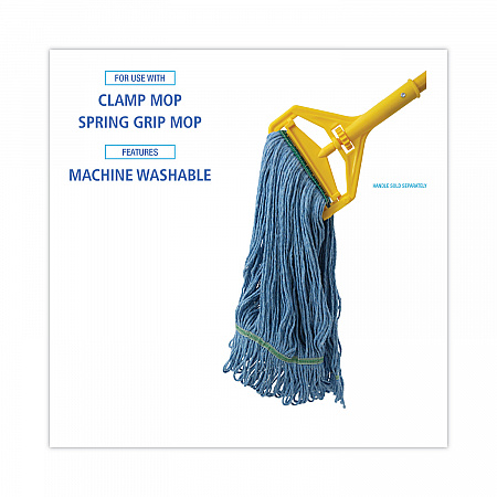 Super Loop Wet Mop Head, Cotton/Synthetic Fiber, 1
