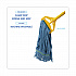 Super Loop Wet Mop Head, Cotton/Synthetic Fiber, 1