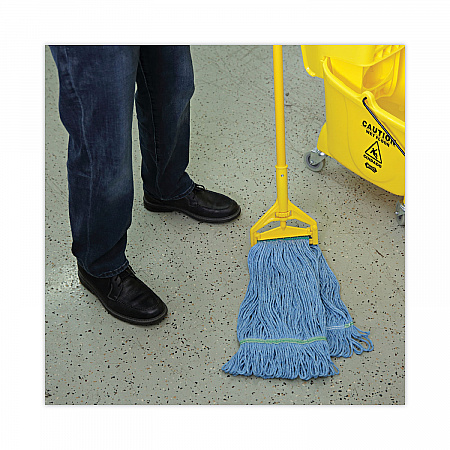 Super Loop Wet Mop Head, Cotton/Synthetic Fiber, 1