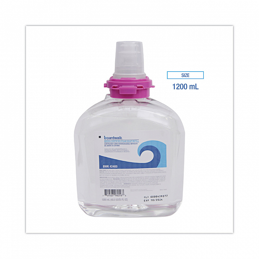 Green Certified Foam Soap Refill, Unscented, 1,200 mL, 2/Carton (42400)