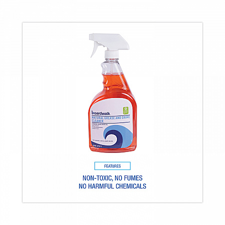 Natural Grease and Grime Cleaner, 32 oz Spray Bottle, 12/Carton (47612)
