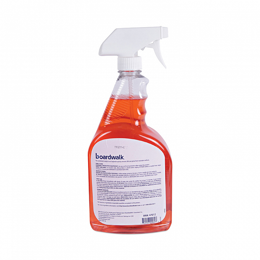 Natural Grease and Grime Cleaner, 32 oz Spray Bottle, 12/Carton (47612)