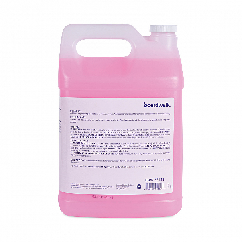 Industrial Strength Pot and Pan Hand Dishwashing Detergent, Herbal Scent, 1 gal Bottle, 4/Carton (77128)