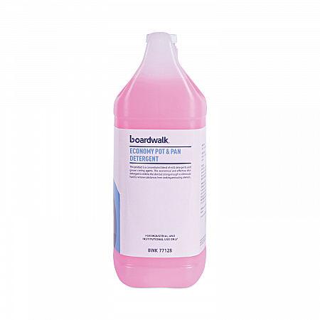 Industrial Strength Pot and Pan Hand Dishwashing Detergent, Herbal Scent, 1 gal Bottle, 4/Carton (77128)