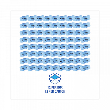 Toilet Bowl Clip, Cotton Blossom Scent, Blue, 12/Box, 6 Boxes/Carton (CLIPCBLCT)