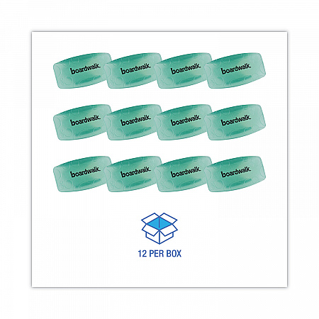 Toilet Bowl Clip, Cucumber Melon Scent, Green, 12/Box (CLIPCME)
