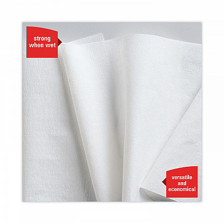 X50 Cloths, Jumbo Roll, 13.4 x 9.8, White, 1,100/Roll (35015)
