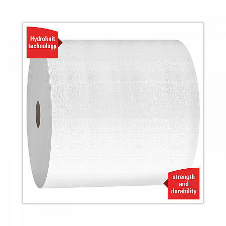 X50 Cloths, Jumbo Roll, 13.4 x 9.8, White, 1,100/Roll (35015)