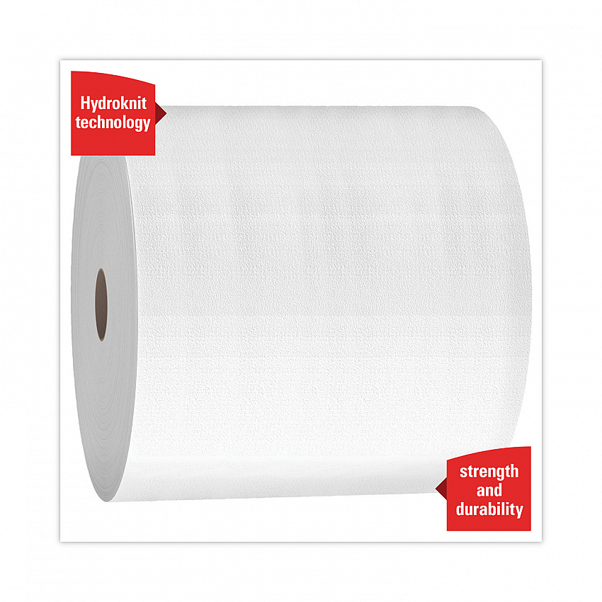 X50 Cloths, Jumbo Roll, 13.4 x 9.8, White, 1,100/Roll (35015)
