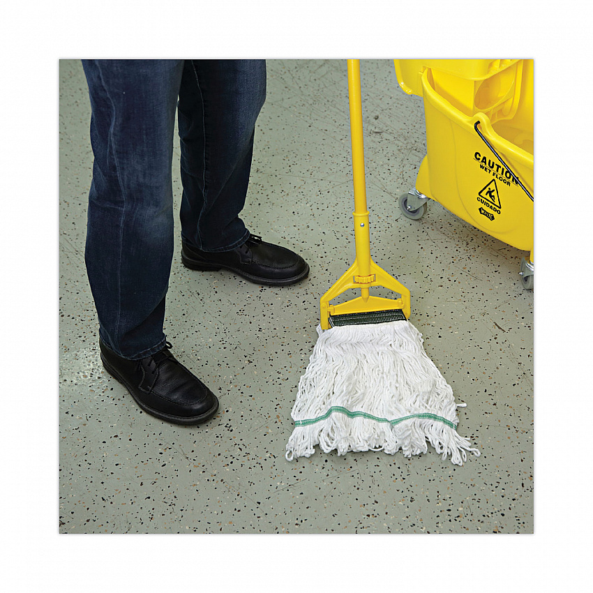 Saddleback Loop End Rayon Mop Head, Rayon, Medium, 14 oz, White, Dozen (SP200M14DZ)