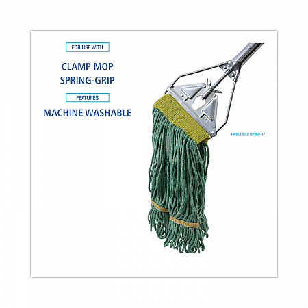 Super Loop Wet Mop Head, Cotton/Synthetic Fiber, 5